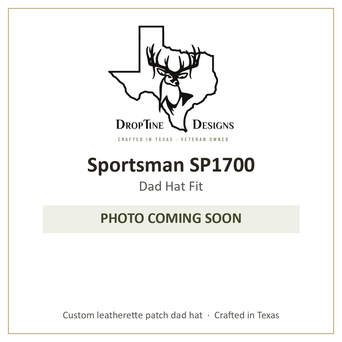 Photo coming soon: Sportsman SP1700 Dad Hat Fit