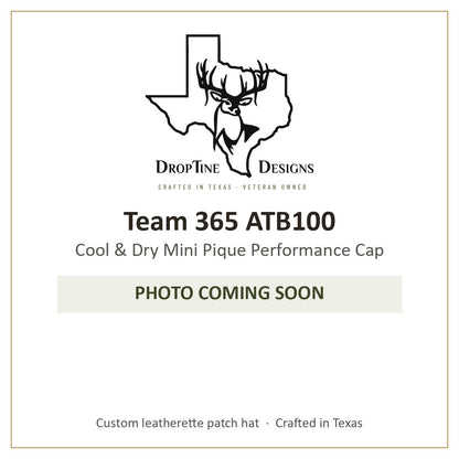 Photo coming soon: Team 365 ATB100 Cool & Dry Mini Pique Performance Cap