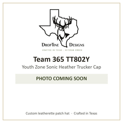 Photo coming soon: Team 365 TT802Y Youth Zone Sonic Heather Trucker Cap