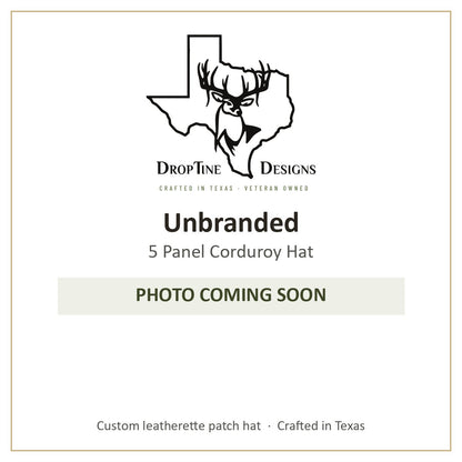 Photo coming soon: Unbranded 5 Panel Corduroy Hat