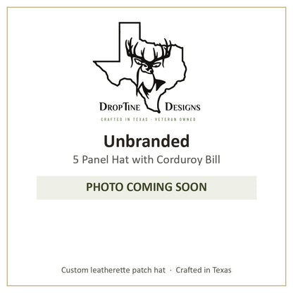 Photo coming soon: Unbranded 5 Panel Hat with Corduroy Bill