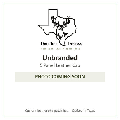 Photo coming soon: Unbranded 5 Panel Leather Cap