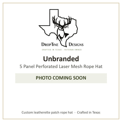 Photo coming soon: Unbranded 5 Panel Perforated Laser Mesh Rope Hat