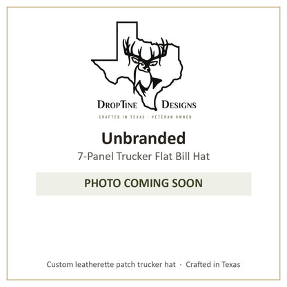 Photo coming soon: Unbranded 7-Panel Trucker Flat Bill Hat