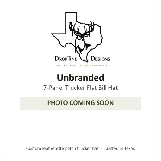 Photo coming soon: Unbranded 7-Panel Trucker Flat Bill Hat