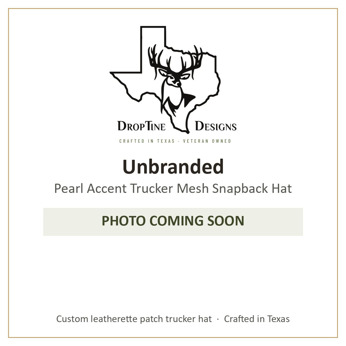 Photo coming soon: Unbranded Pearl Accent Trucker Mesh Snapback Hat