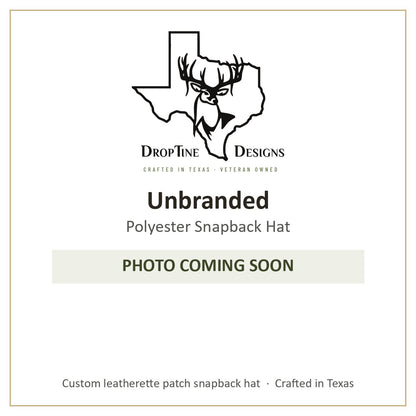 Photo coming soon: Unbranded Polyester Snapback Hat