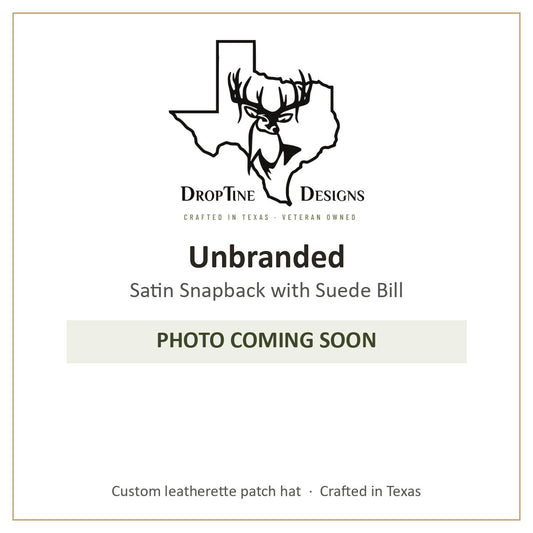 Photo coming soon: Unbranded Satin Snapback with Suede Bill