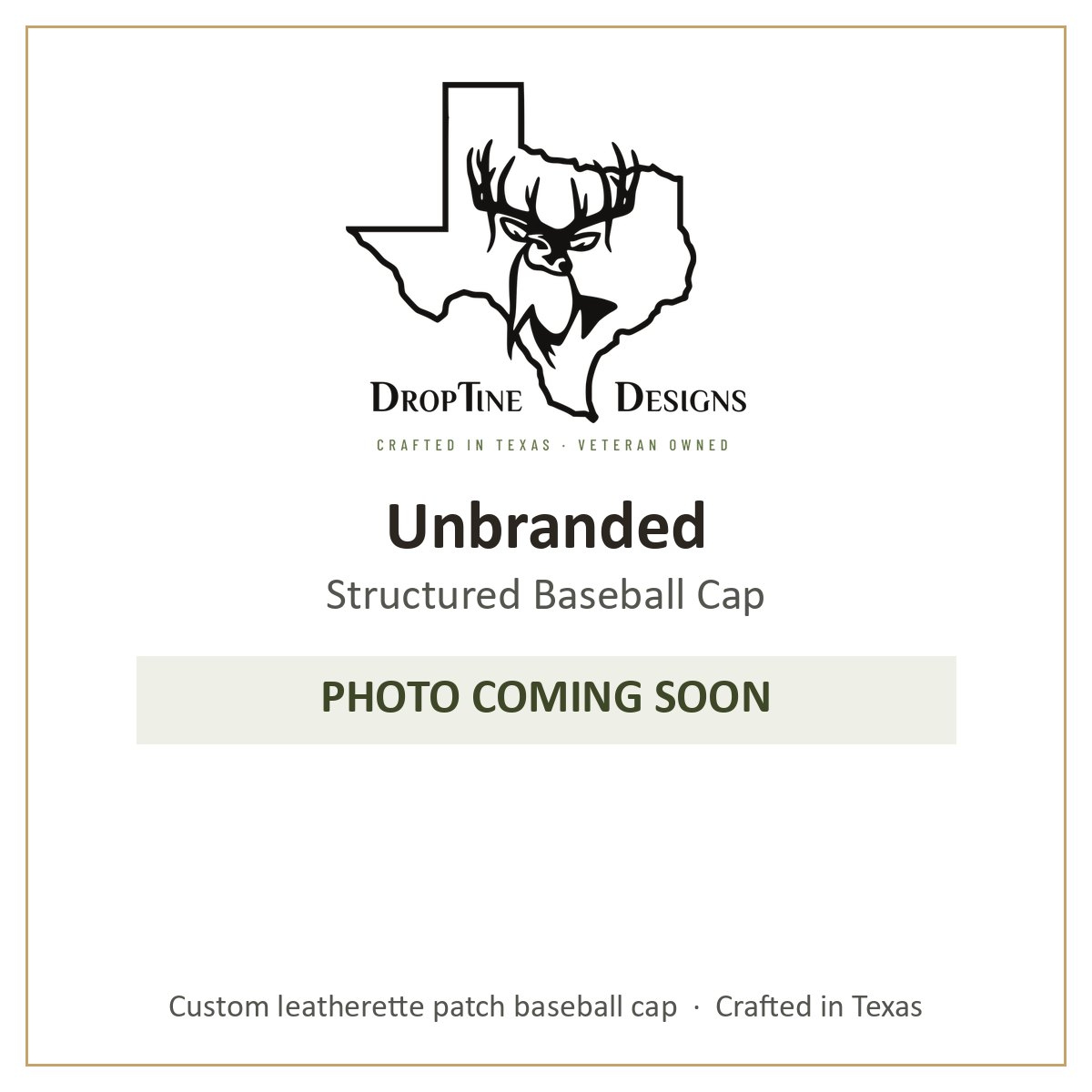 Photo coming soon: Unbranded Structured Baseball Cap