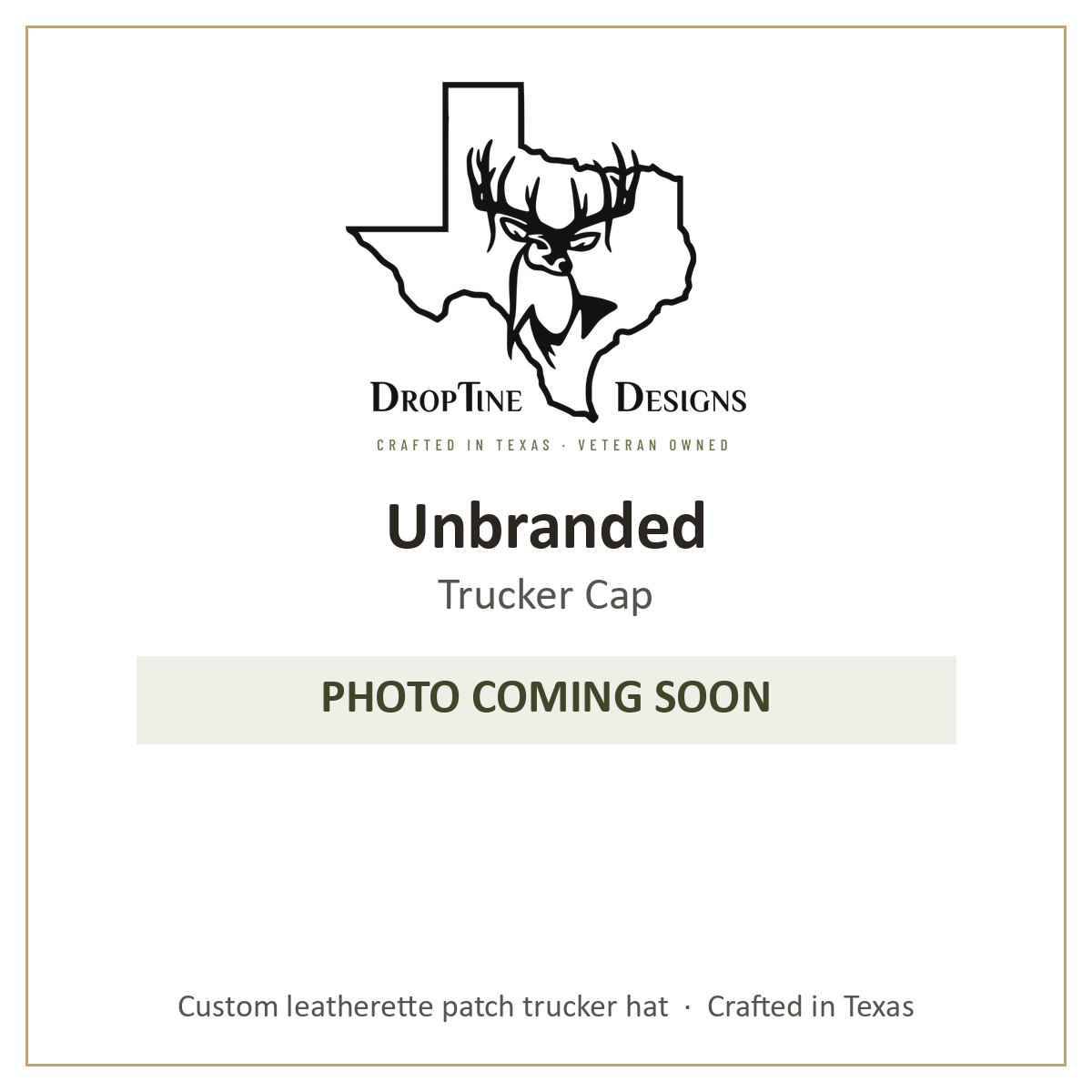 Photo coming soon: Unbranded Trucker Cap