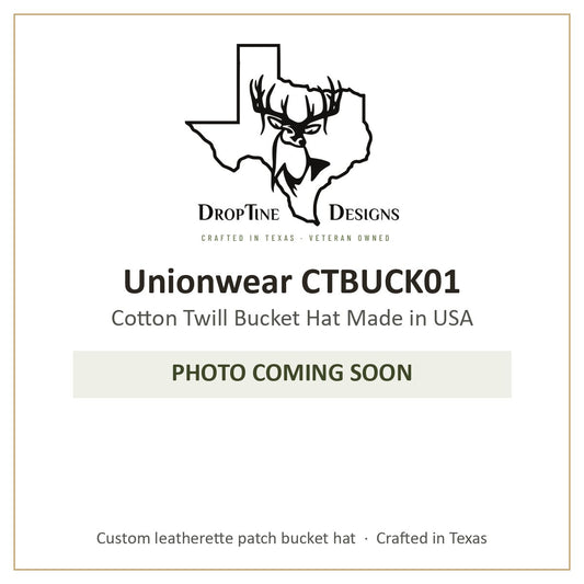 Photo coming soon: Unionwear CTBUCK01 Cotton Twill Bucket Hat Made in USA