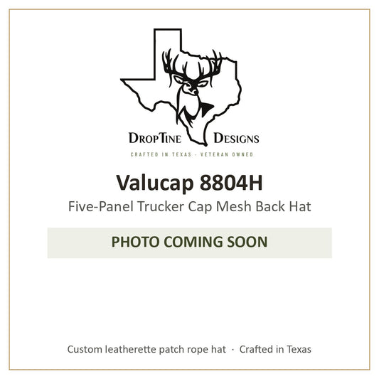 Photo coming soon: Valucap 8804H Five-Panel Trucker Cap Mesh Back Hat