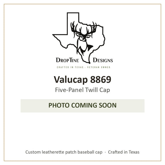 Photo coming soon: Valucap 8869 Five-Panel Twill Cap