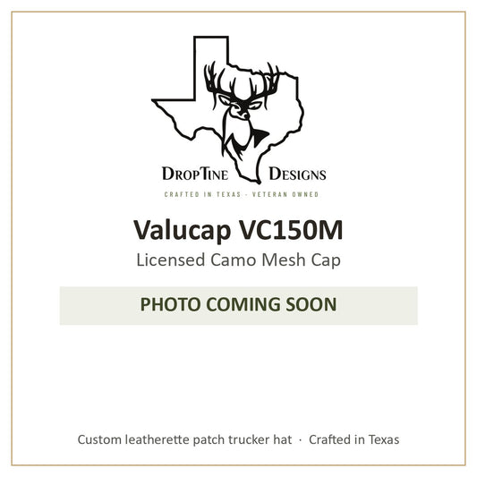Photo coming soon: Valucap VC150M Licensed Camo Mesh Cap