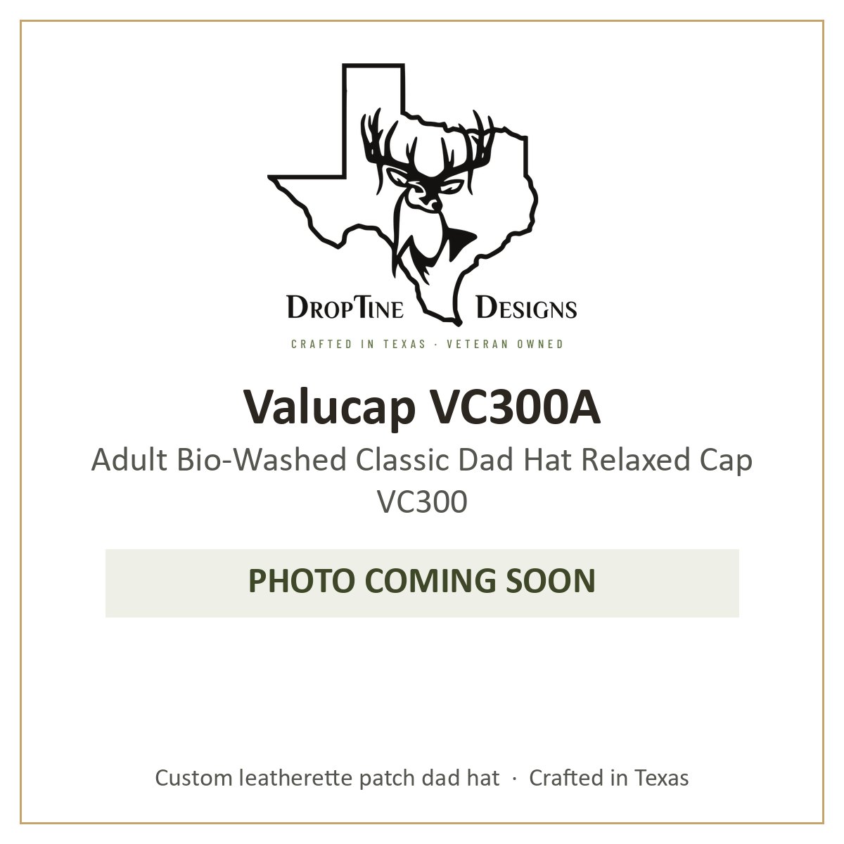 Photo coming soon: Valucap VC300A Adult Bio-Washed Classic Dad Hat Relaxed Cap VC300