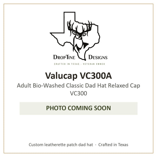 Photo coming soon: Valucap VC300A Adult Bio-Washed Classic Dad Hat Relaxed Cap VC300