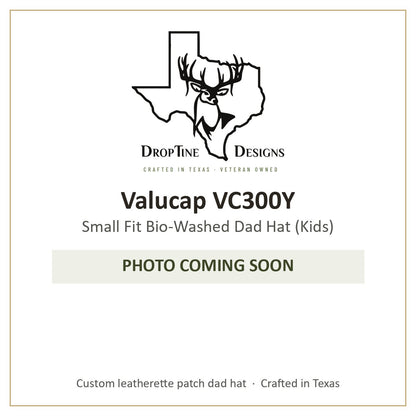 Photo coming soon: Valucap VC300Y Small Fit Bio-Washed Dad Hat (Kids)