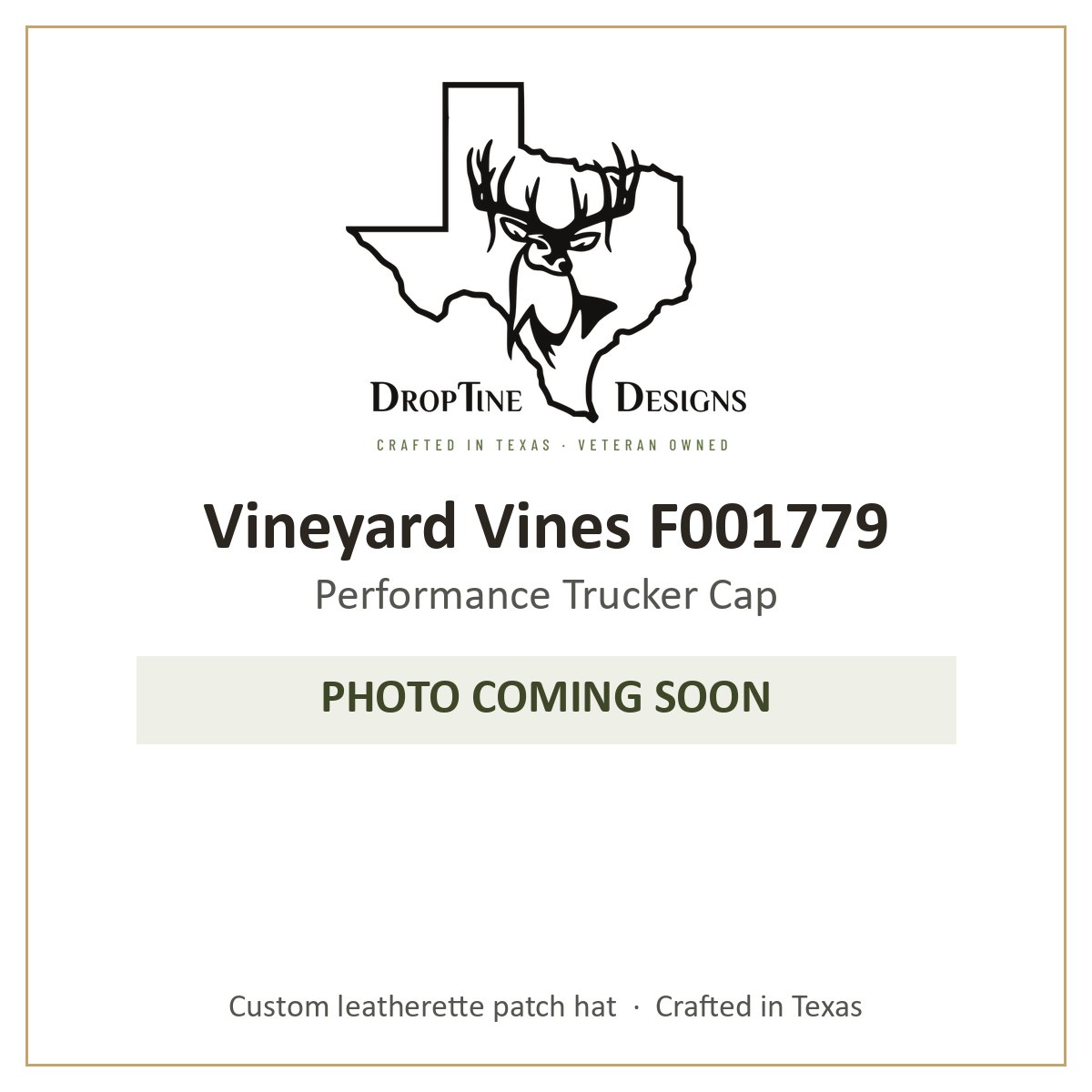 Photo coming soon: Vineyard Vines F001779 Performance Trucker Cap