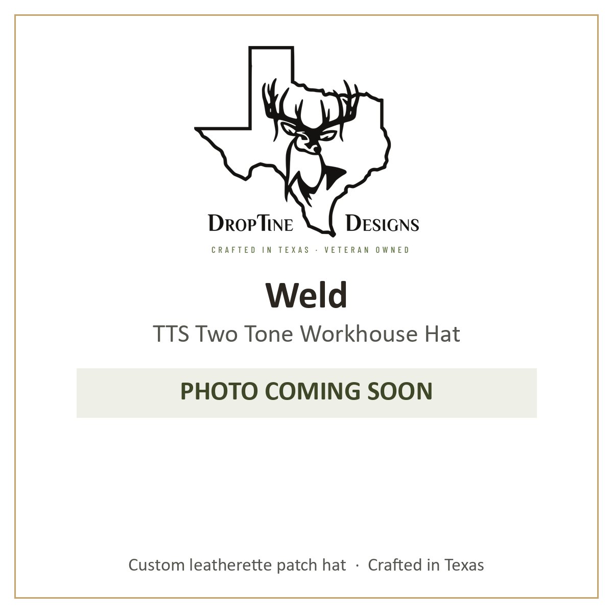 Photo coming soon: Weld TTS Two Tone Workhouse Hat