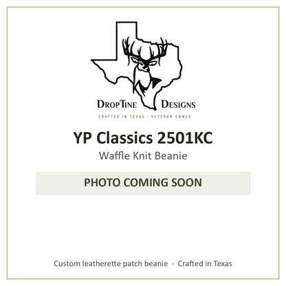 Photo coming soon: YP Classics 2501KC Waffle Knit Beanie