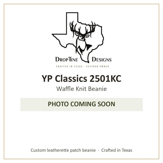Photo coming soon: YP Classics 2501KC Waffle Knit Beanie