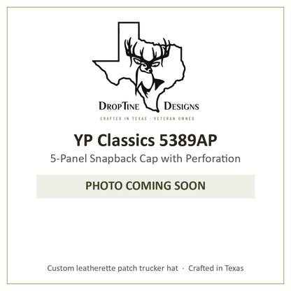 Photo coming soon: YP Classics 5389AP 5-Panel Snapback Cap with Perforation