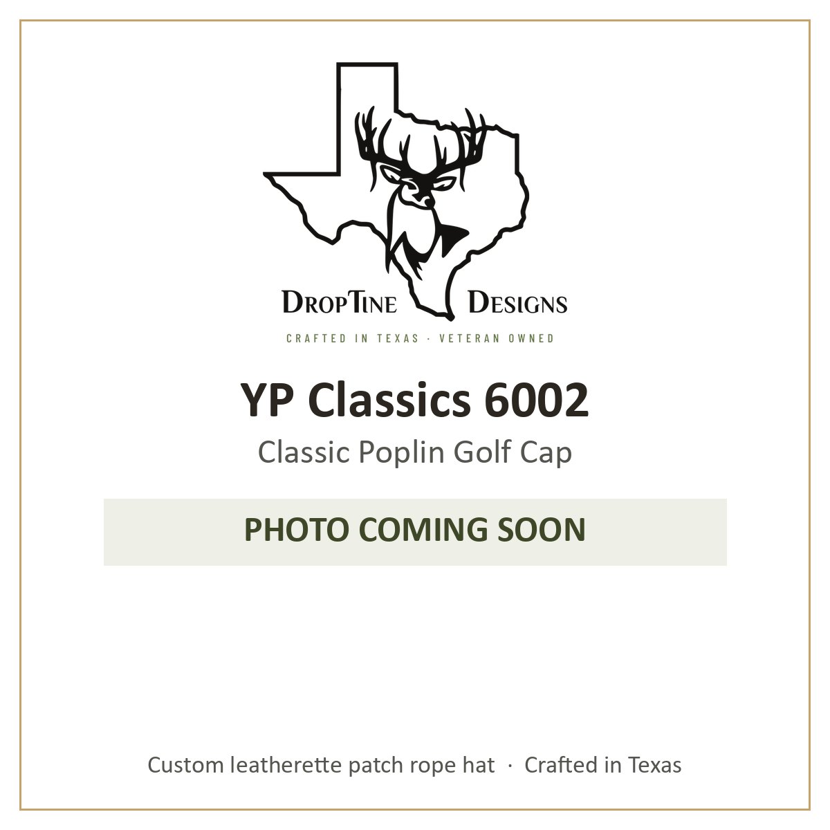 Photo coming soon: YP Classics 6002 Classic Poplin Golf Cap