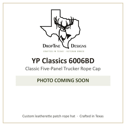 Photo coming soon: YP Classics 6006BD Classic Five-Panel Trucker Rope Cap