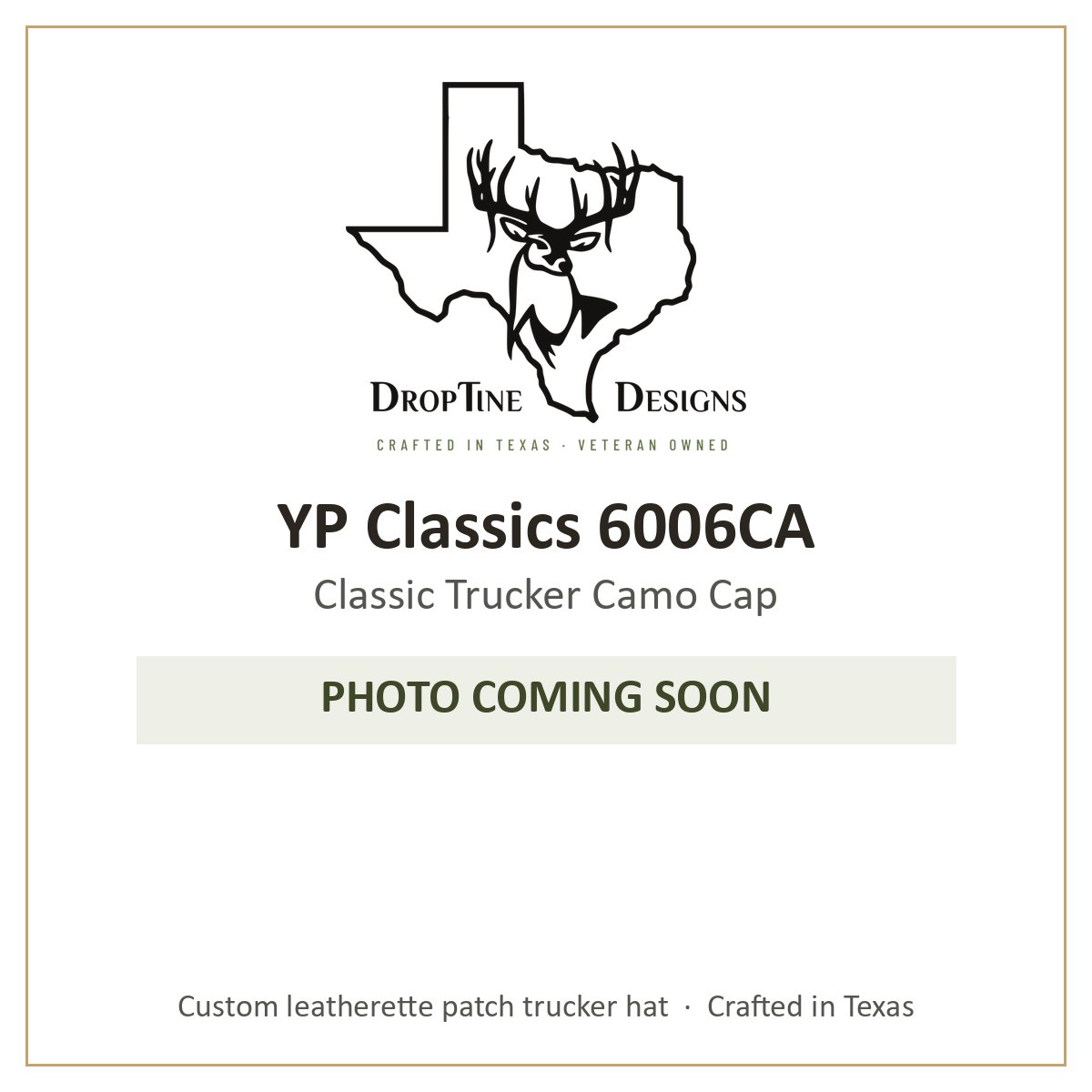 Photo coming soon: YP Classics 6006CA Classic Trucker Camo Cap