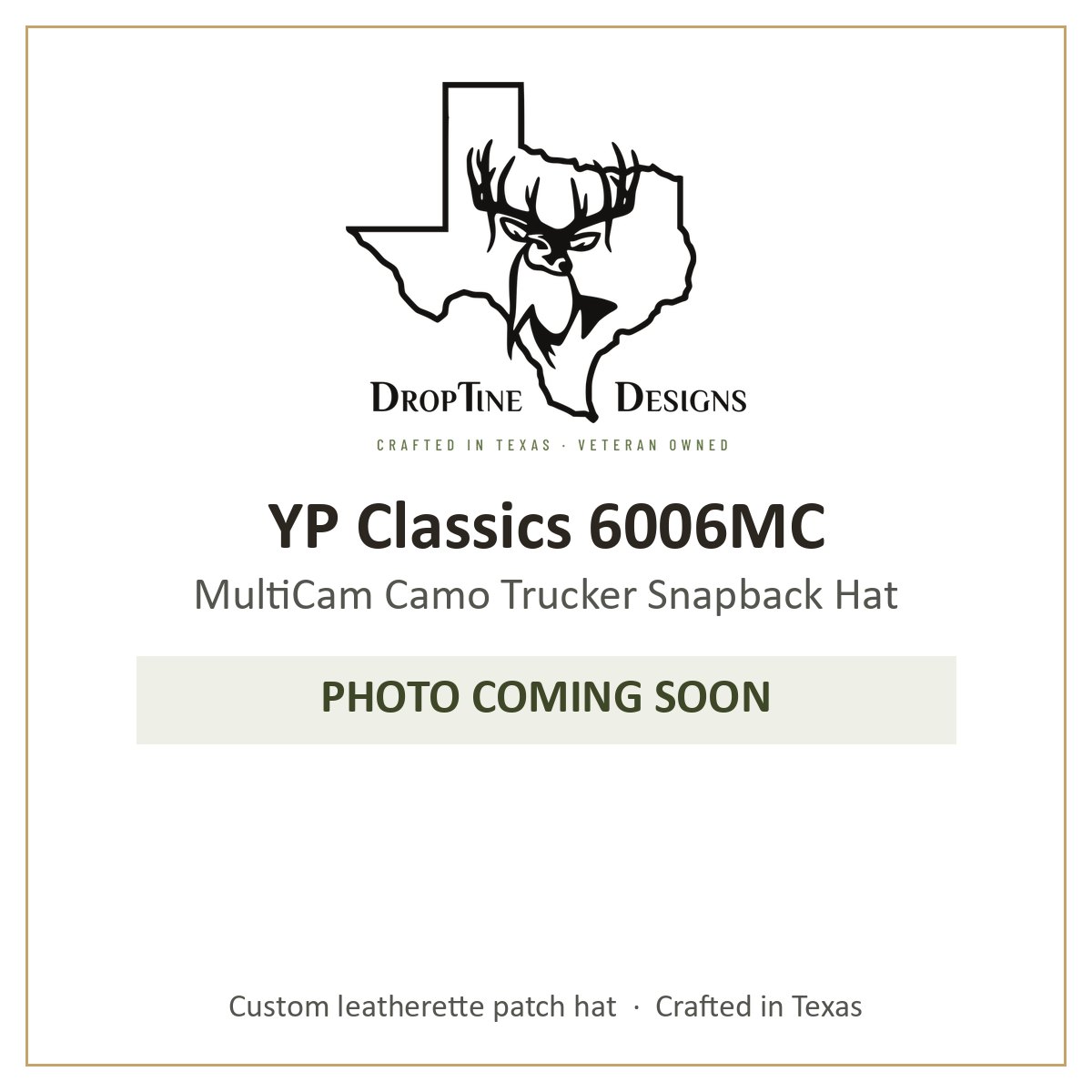 Photo coming soon: YP Classics 6006MC MultiCam Camo Trucker Snapback Hat