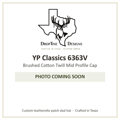 Photo coming soon: YP Classics 6363V Brushed Cotton Twill Mid Profile Cap