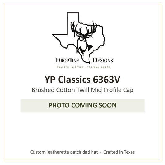 Photo coming soon: YP Classics 6363V Brushed Cotton Twill Mid Profile Cap