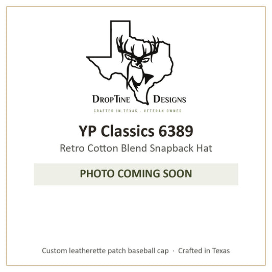Photo coming soon: YP Classics 6389 Retro Cotton Blend Snapback Hat