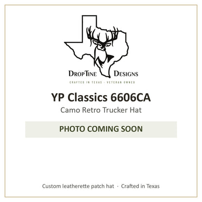 Photo coming soon: YP Classics 6606CA Camo Retro Trucker Hat