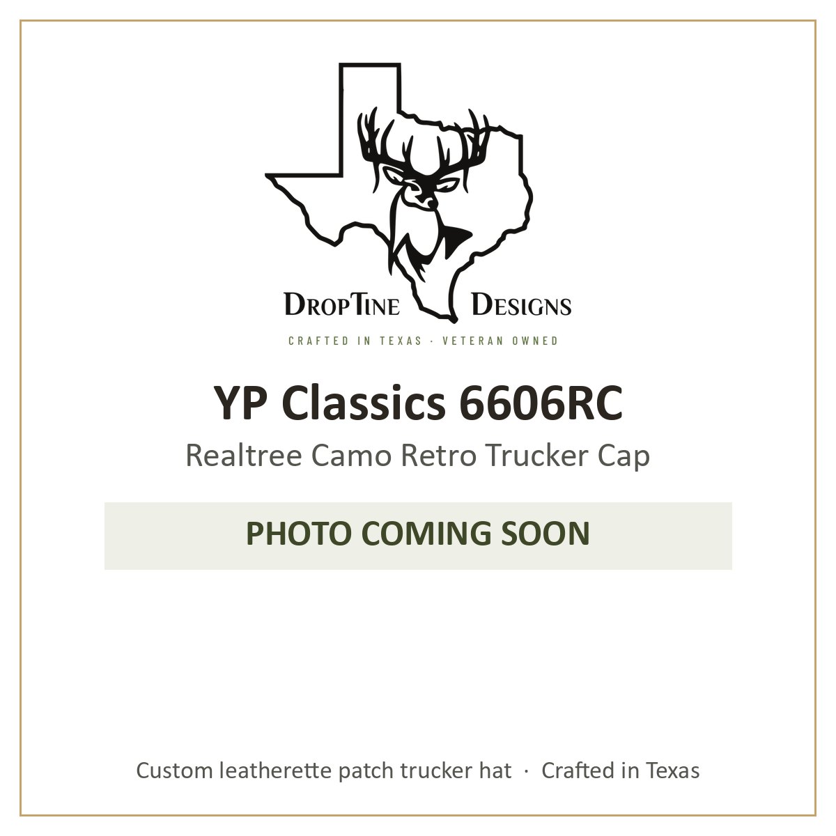 Photo coming soon: YP Classics 6606RC Realtree Camo Retro Trucker Cap