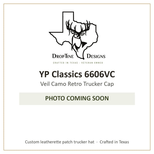 Photo coming soon: YP Classics 6606VC Veil Camo Retro Trucker Cap
